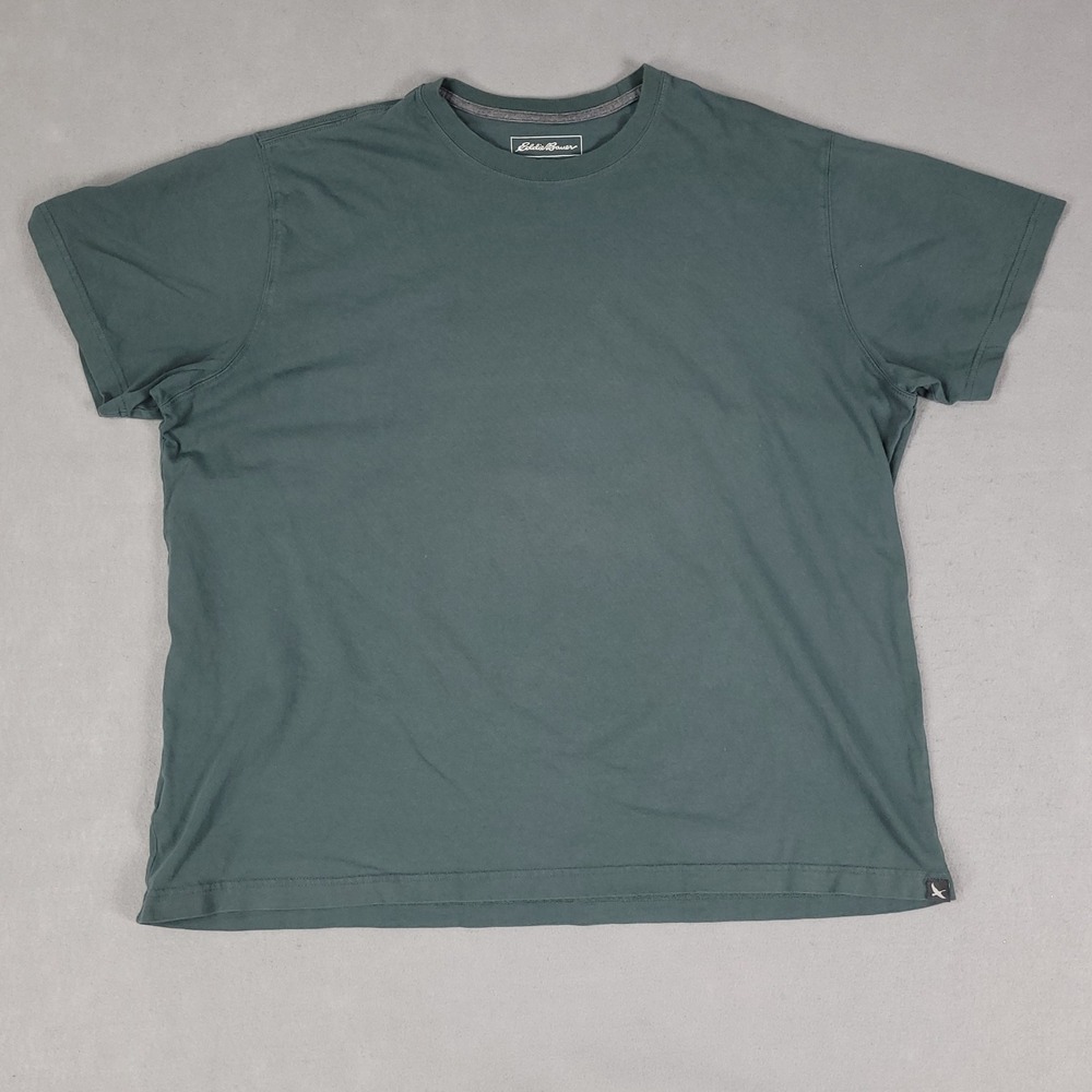 Eddie Bauer T-Shirt Mens 2XL Green Legendwash Casual Regular Fit Cotton Tee